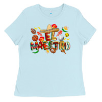 Baby Blue cinco de mayo el maestro Ladies Tee - CowGirlArtShop