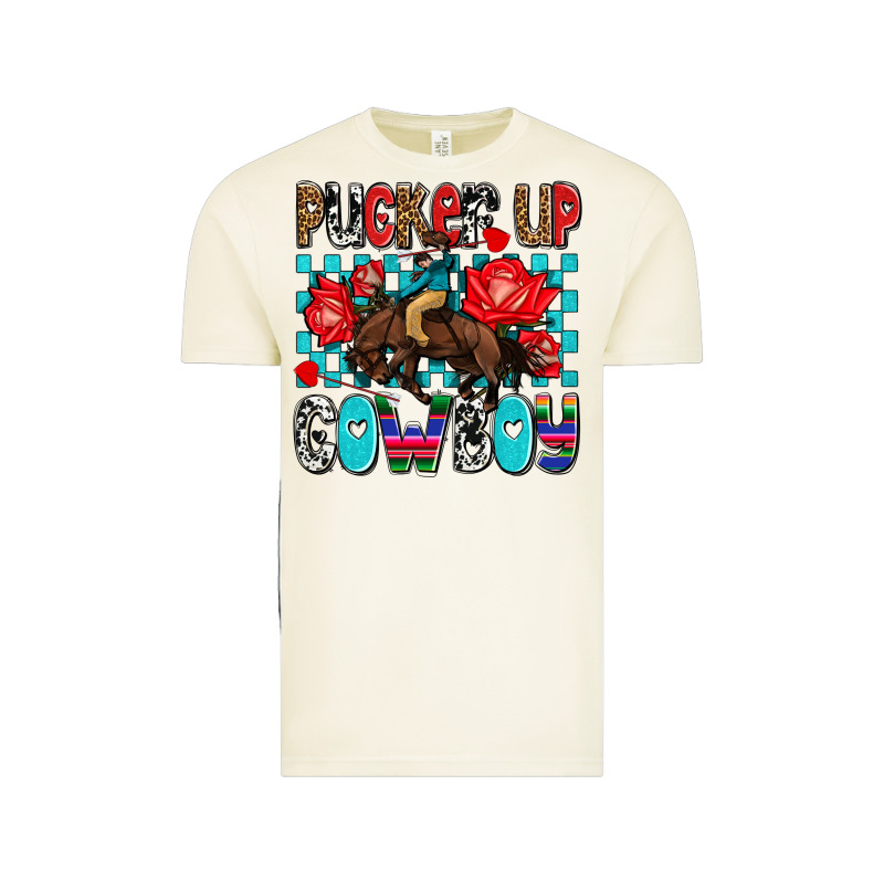 Pucker Up Cowboy Olivia Vintage Tee by OliviaCreatesArt | Teevron