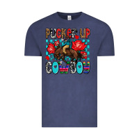 Vintage Denim pucker up cowboy olivia Vintage Tee - OliviaCreatesArt
