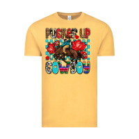 Vintage Mustard pucker up cowboy olivia Vintage Tee - OliviaCreatesArt