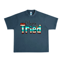 Midnight Navy Mama Tried Urban Heavy Tee - CowCowDesign