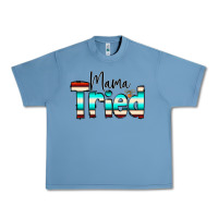 Pebble Blue Mama Tried Urban Heavy Tee - CowCowDesign