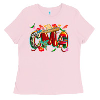 Bubblegum Pink cinco de mayo cma Ladies Tee - CowGirlArtShop