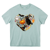 Arona Halloween Heart Heavy Core Tee - texasbilliewilder