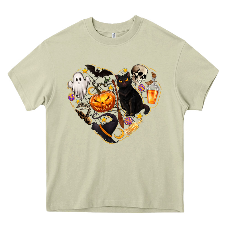 Halloween Heart Heavy Core Tee by texasbilliewilder | Teevron