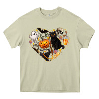 Mossy Halloween Heart Heavy Core Tee - texasbilliewilder