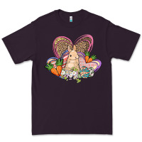 Plum Easter heart Easter Day Premium Tee - HowdyJamesFarm