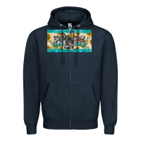 Navy french bulldog mom license plate template Zipper Hoodie - BarkalooDesign