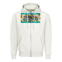 Oatmeal Heather french bulldog mom license plate template Zipper Hoodie - BarkalooDesign