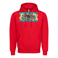 Red french bulldog mom license plate template Zipper Hoodie - BarkalooDesign