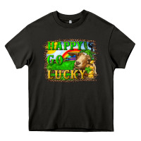 Asphalt happy go lucky goat Heavy Core Tee - RanaPortraitStore
