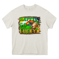 Cream happy go lucky goat Heavy Core Tee - RanaPortraitStore