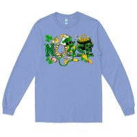 Colony Blue nurse st patrick Long Sleeve Tee - FaDigitalArtStudio