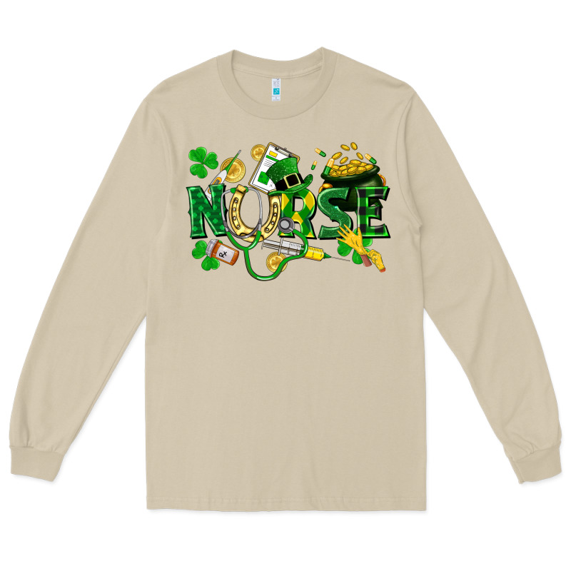 Nurse St Patrick Long Sleeve Tee by FaDigitalArtStudio | Teevron