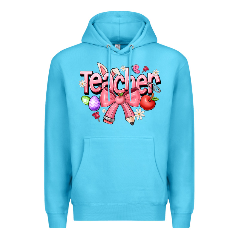 Easter Teacher Premium Hoodie by CowhideDigitalArt | Teevron