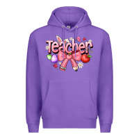 Purple easter teacher Premium Hoodie - CowhideDigitalArt