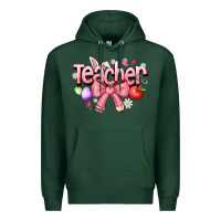 Sports Green easter teacher Premium Hoodie - CowhideDigitalArt