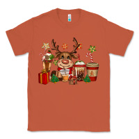 Copper reindeer coffe cups christmas Classic Tee - CowGirlArtShop