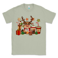 Matcha reindeer coffe cups christmas Classic Tee - CowGirlArtShop