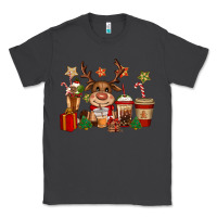 Smoke reindeer coffe cups christmas Classic Tee - CowGirlArtShop