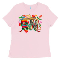 Bubblegum Pink cinco de mayo rn Ladies Tee - CowGirlArtShop