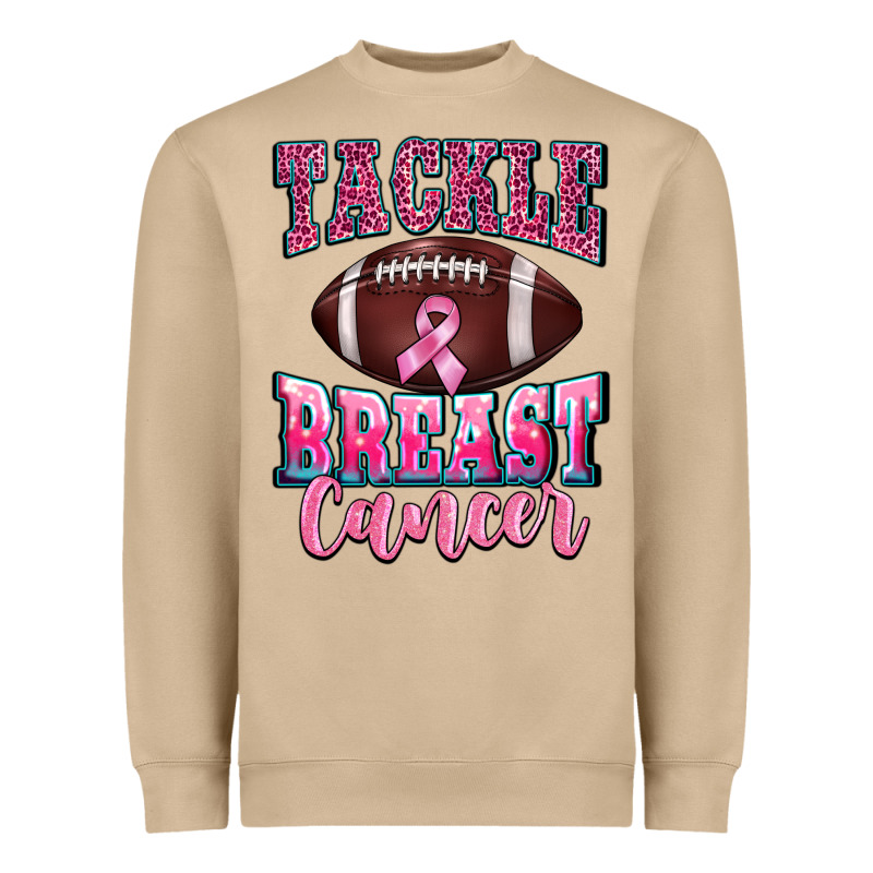 Tackle Breast Cancer Heavyweight Sweatshirt by BarkalooDesign | Teevron