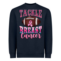 Navy tackle breast cancer Heavyweight Sweatshirt - BarkalooDesign
