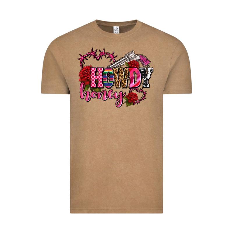 Howdy Honey Rose Olivia Vintage Tee by OliviaCreatesArt | Teevron