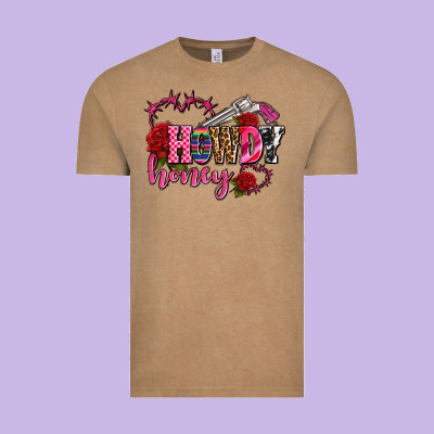 Howdy Honey Rose Olivia Vintage Tee Designed By Oliviacreatesart
