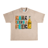 French Oak Mama Needs a Beer Urban Heavy Tee - CowCowDesign