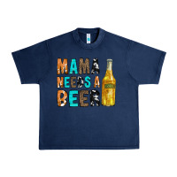 Navy Mama Needs a Beer Urban Heavy Tee - CowCowDesign