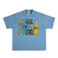Pebble Blue Mama Needs a Beer Urban Heavy Tee - CowCowDesign