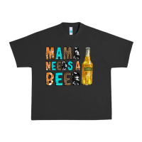 Pigment Black Mama Needs a Beer Urban Heavy Tee - CowCowDesign
