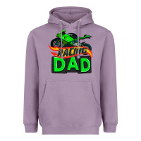 Lavender racing dad with racing motorcycle Heavyweight Hoodie - AdoDesignShop