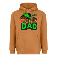 Meerkat racing dad with racing motorcycle Heavyweight Hoodie - AdoDesignShop