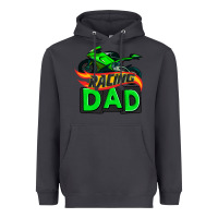 Smoke racing dad with racing motorcycle Heavyweight Hoodie - AdoDesignShop