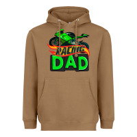 Toasted Coconut racing dad with racing motorcycle Heavyweight Hoodie - AdoDesignShop