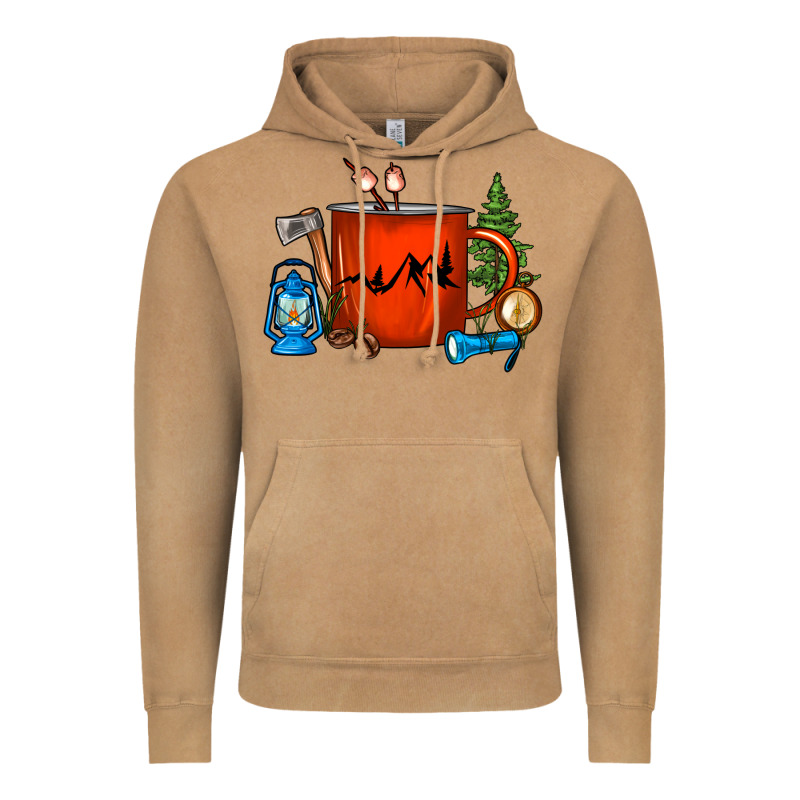 Camper Coffee Cup Vintage Hoodie by FaDigitalArtStudio | Teevron