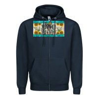 Navy dog mom french  bulldog license plate template Zipper Hoodie - BarkalooDesign