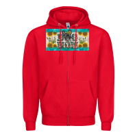 Red dog mom french  bulldog license plate template Zipper Hoodie - BarkalooDesign