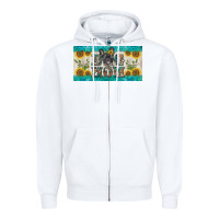 White dog mom french  bulldog license plate template Zipper Hoodie - BarkalooDesign