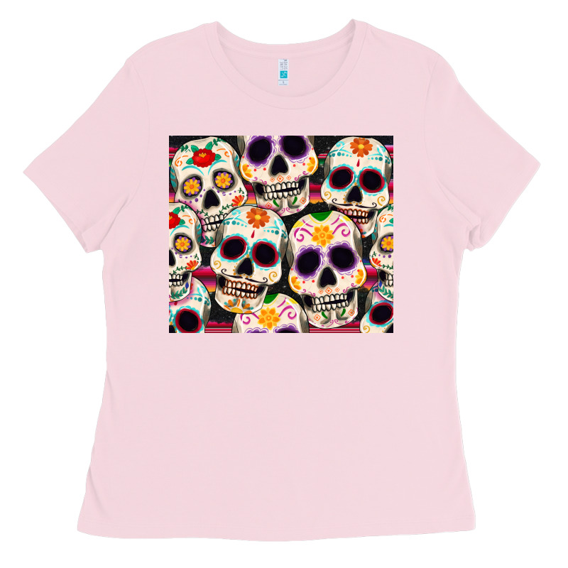 Cinco De Mayo Skull Ladies Tee by CowGirlArtShop | Teevron