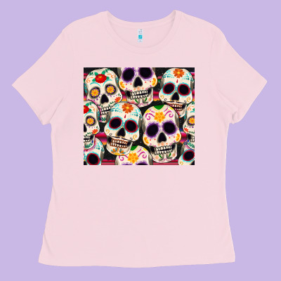 Cinco De Mayo Skull Ladies Tee Designed By Cowgirlartshop