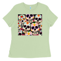 Matcha cinco de mayo skull Ladies Tee - CowGirlArtShop