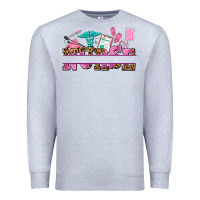 Heather Grey nurse custom name Premium Sweatshirt - AdoDesignShop