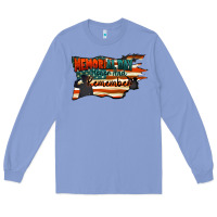 Colony Blue Memorial Day honor and remember Long Sleeve Tee - FaDigitalArtStudio