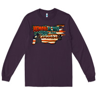 Plum Memorial Day honor and remember Long Sleeve Tee - FaDigitalArtStudio