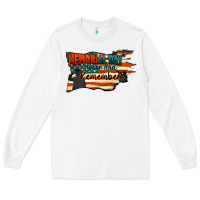 White Memorial Day honor and remember Long Sleeve Tee - FaDigitalArtStudio