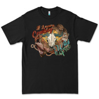Black Cowboy wild and free western Premium Tee - HowdyJamesFarm