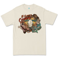 Bone Cowboy wild and free western Premium Tee - HowdyJamesFarm